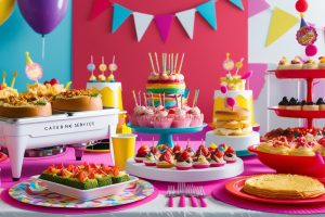 Kids birthday party catering services, ultra realistic